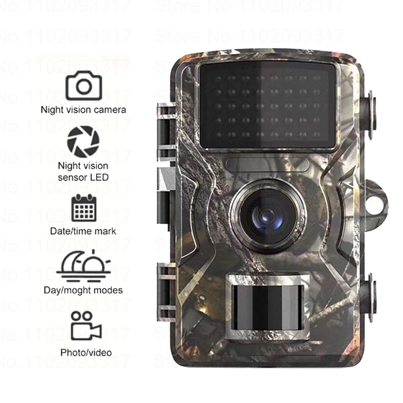 Trail Camera Infrared - 野生動物トレイルカメラ 16MP 1080P 赤外線ナイトビジョン野生狩猟カメラ防水屋外モーション起動追跡写真