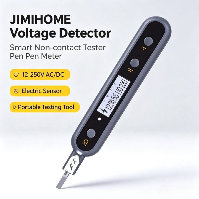 Tactical Pen Tool - JIMIHOME 電圧検出器スマート非接触テスターペンメーター 12-250V AC/DC 電気センサー多機能テストツール