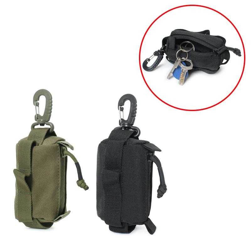 Hunting Outdoors Card - 新しいアウトドアバックルバッグ EDC ポーチジッパーキーカードホルダー小さなツールバッグポータブル財布ポーチ屋外狩猟ウエストバッグ