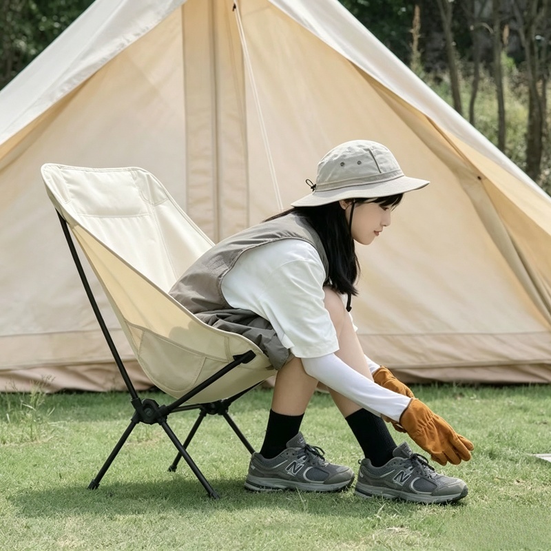 Outdoor Hunting Chair - ポータブル軽量折りたたみキャンプチェア収納バッグ付きアウトドアシート釣りビーチピクニックハイキングバックパック旅行用