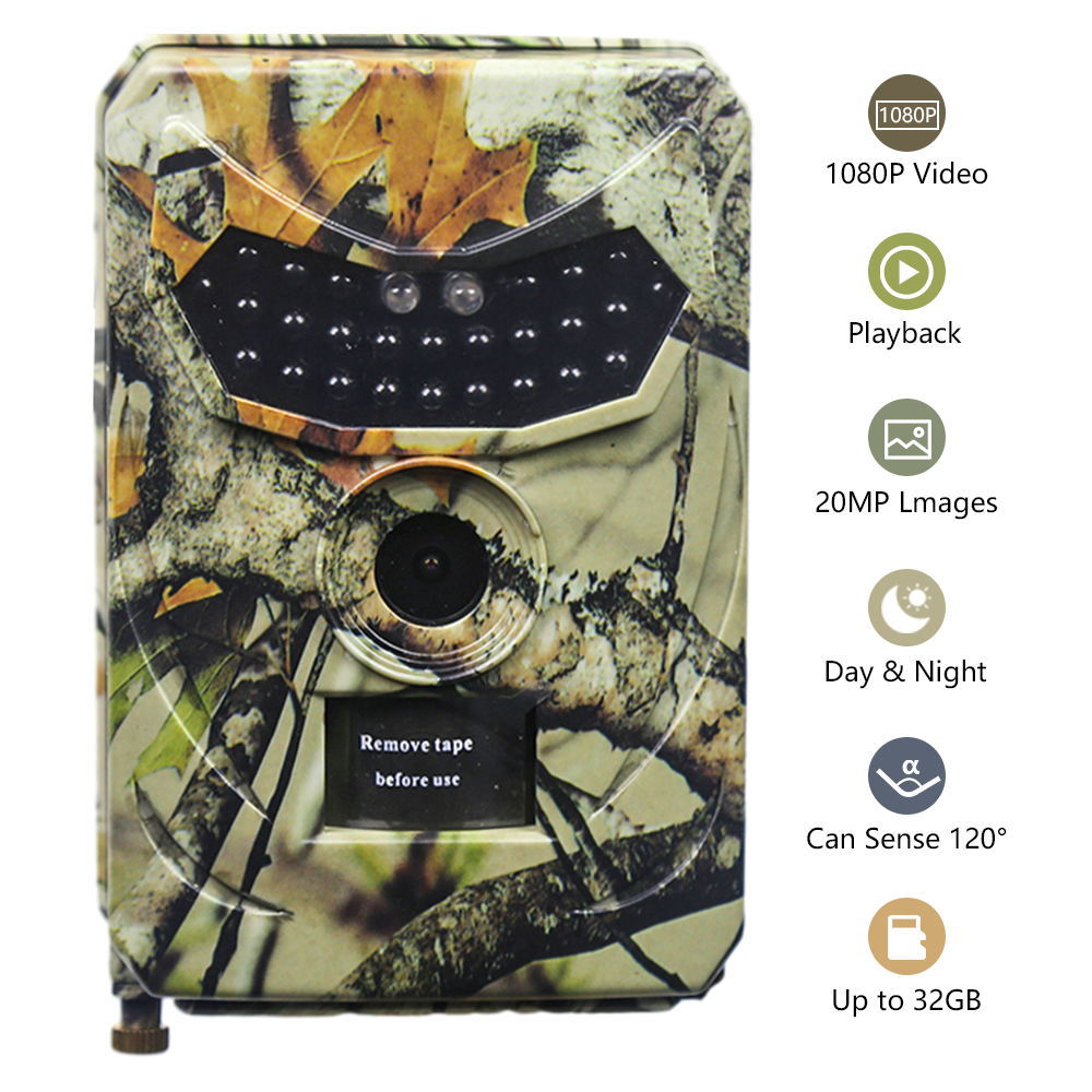 Trail Camera Infrared - 20MP 1080P PR100 トレイルカメラ 940nm ナイトビジョン赤外線