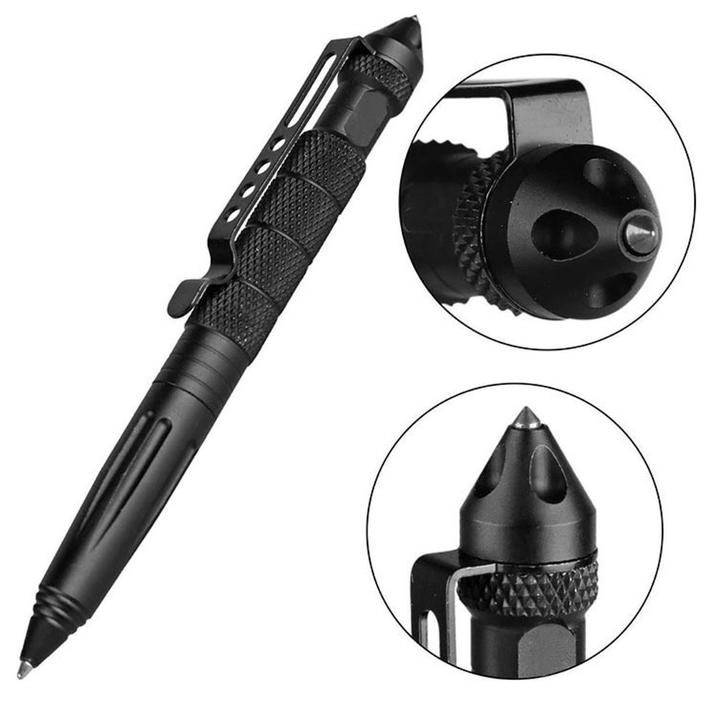 Tactical Pen Tool - 高品質金属軍事戦術ペン学校学生オフィスボールペン緊急ガラスブレーカー自己防衛 EDC 用品