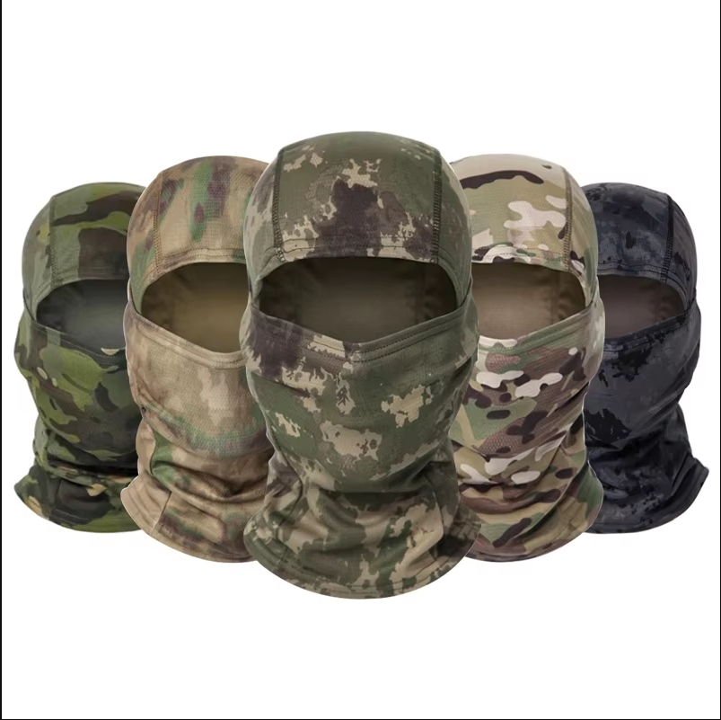 Hunting Outdoor Hats - 迷彩柄バラクラバ帽子 サイクリング用フルフェイスマスク アウトドアスポーツ ハンティング ハイキング スキーマスク