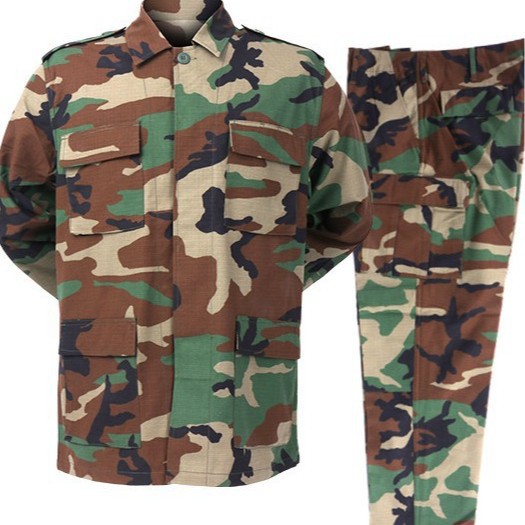 Hunting & Outdoor Supplies Carterton - メンズBDU迷彩柄2ピースセット タクティカルトレーニングスーツ アウトドアワーク ハンティング キャンプ ハイキング