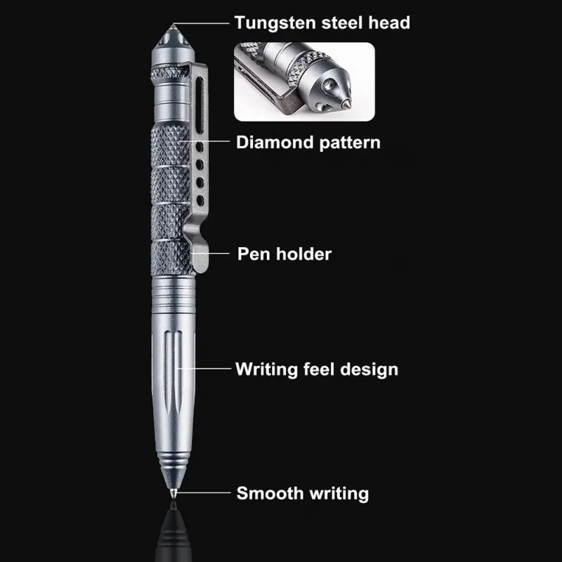 軍事戦術ペン緊急ガラスブレーカーペン多機能アルミ合金アウトド - Tactical Pen Tool のレビューと価格