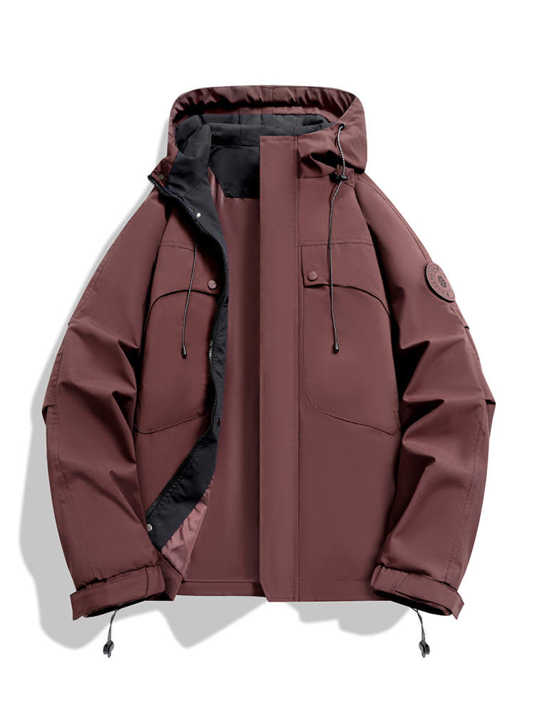 秋の防水ハイキングジャケット男性フード付き狩猟ランニングトレ - Hunting Outdoor Shop のレビューと価格