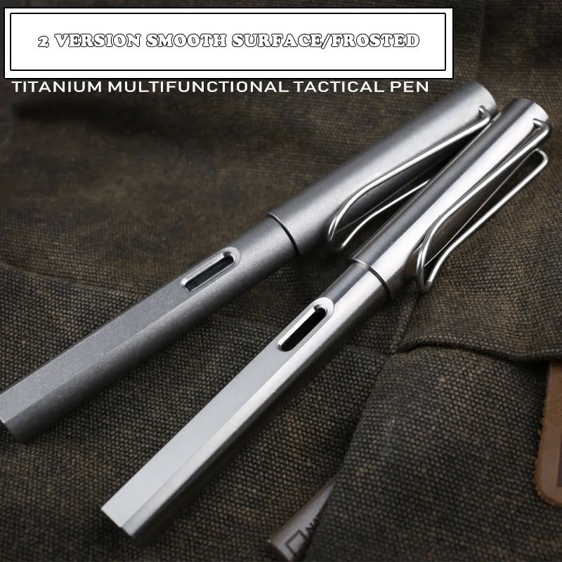 Tc4万年筆,チタン,2-in-1,高品質,戦術ペン,自己防 - Tactical Pen Tool のレビューと価格