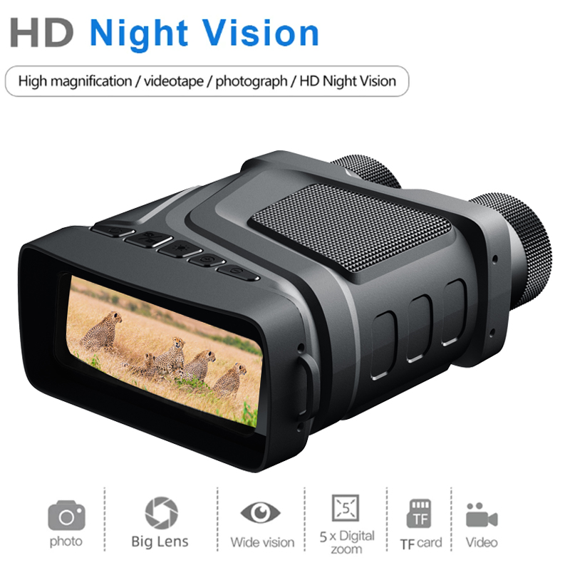 1080P HD赤外線暗視双眼鏡 5倍デジタルズームハンティ - Trail Camera Infrared のレビューと価格