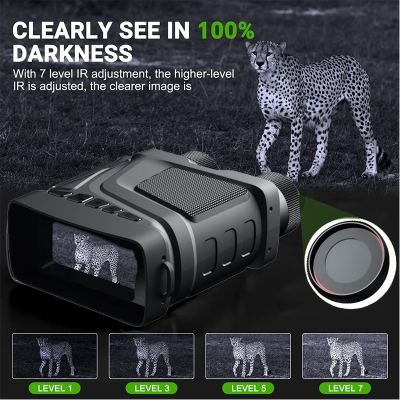 1080P HD赤外線暗視双眼鏡 5倍デジタルズームハンティ - Trail Camera Infrared のレビューと価格