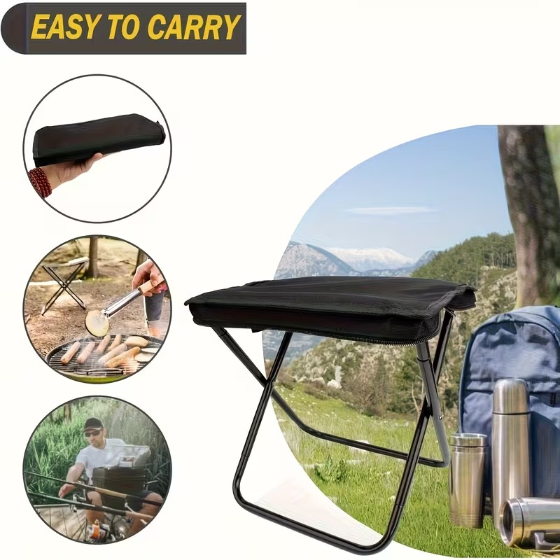 ポータブル折りたたみ式バックパックスツール軽量キャンプピクニ - Outdoor Hunting Chair のレビューと価格
