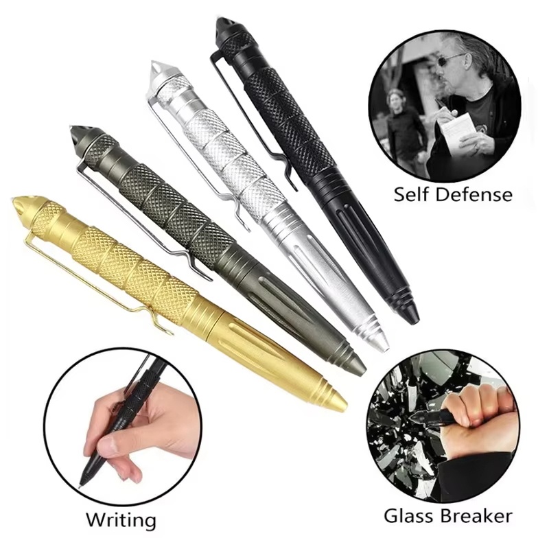 軍事戦術ペンアルミ合金屋外キャンプセキュリティサバイバルツー - Tactical Pen Tool のレビューと価格