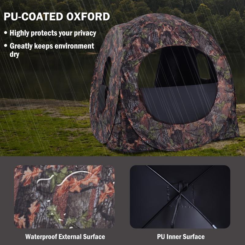 3人用ポップアップハンティングテント、PUオックスフォード生 - Hunting & Outdoor Supplies Carterton のレビューと価格