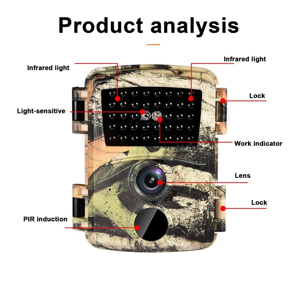Pirセンサー付き防水ミニトレイルカメラ,屋外ハンティングカ - Trail Camera Infrared のレビューと価格