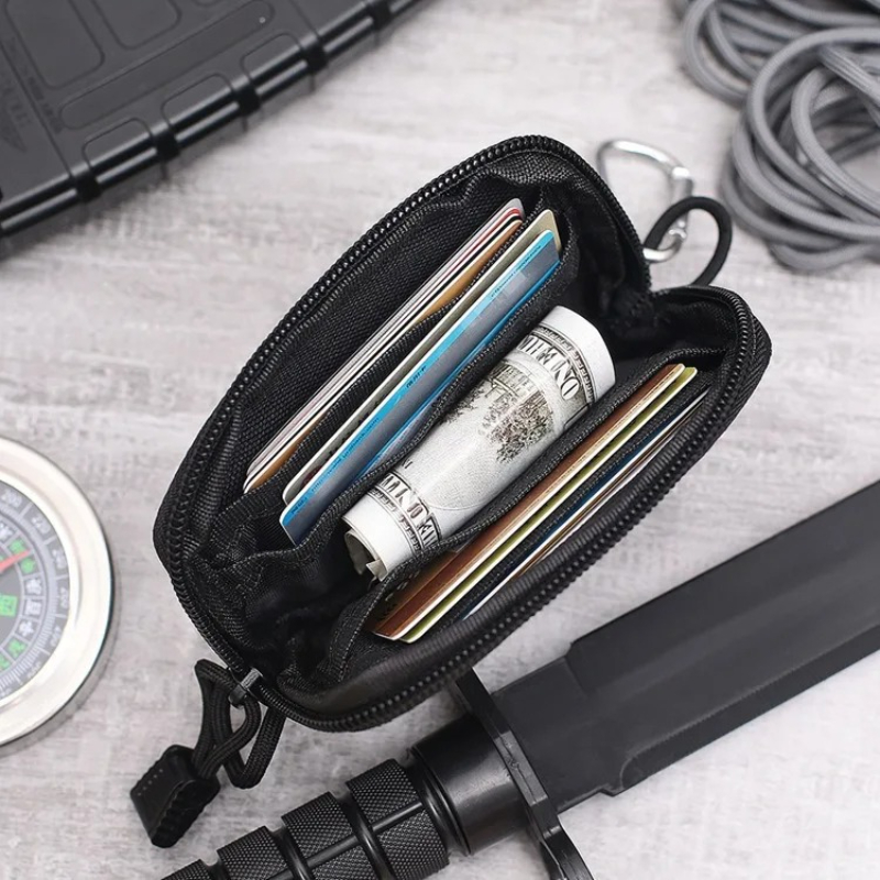 戦術的な EDC ポーチ屋外キー財布財布小銭入れカードスロッ - Hunting Outdoors Card のレビューと価格