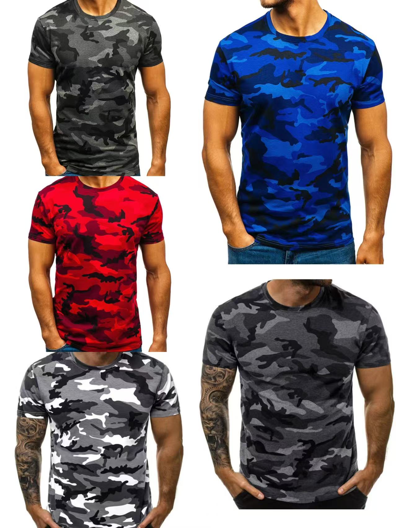 アウトドアスポーツ メンズ Tシャツ 3D迷彩柄 速乾 Oネ - Hunting Outdoor Shop のレビューと価格