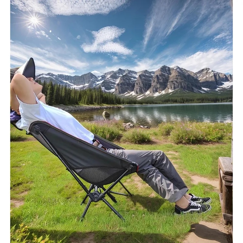 ポータブル軽量折りたたみキャンプチェア収納バッグ付きアウトド - Outdoor Hunting Chair のレビューと価格