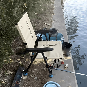 ポータブル折りたたみキャンプチェアセット、サイド収納トレイ付 - Outdoor Hunting Chair のレビューと価格