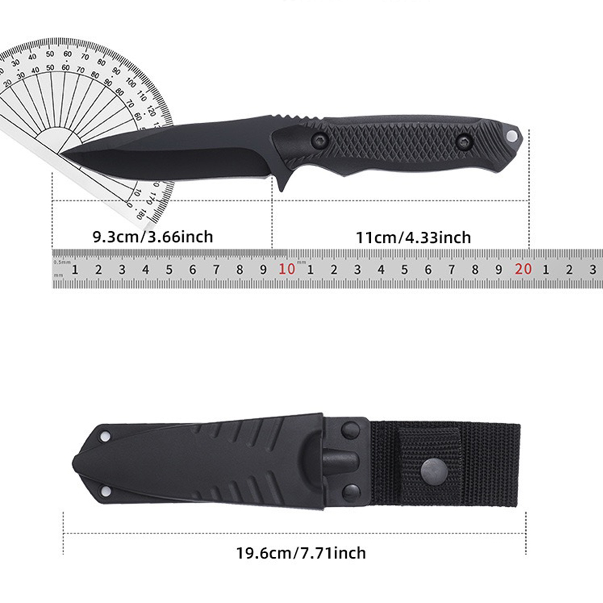 ブラックブレードフルーツナイフ、高級多機能ナイフ、西洋ナイフ - Hunting Knife Outdoor のレビューと価格
